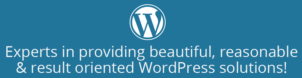 Experts in providing beautiful, reasonable & result oriented WordPress solutions! 