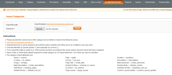 Category Import-Export - Magento 1 Extension - Image 3